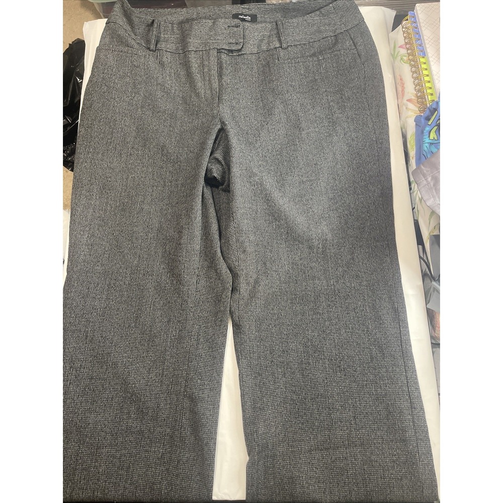 Rafaella Women's Dress Pants Size 18 Gray Straight Leg